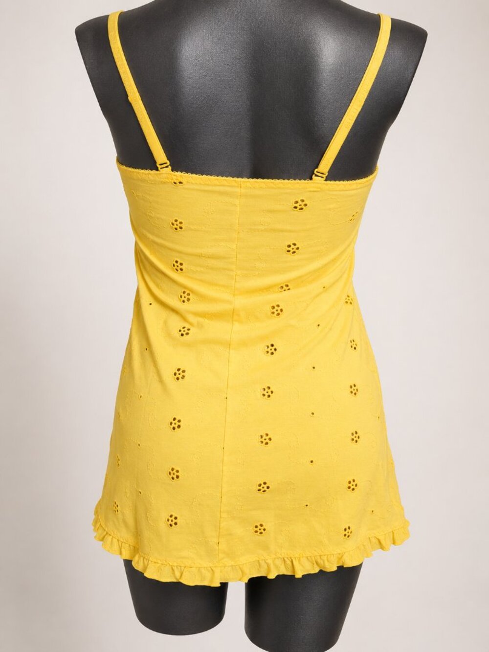 Stunning Verdissima Yellow Halter Tank Top Size 34 - Picture 7 of 13